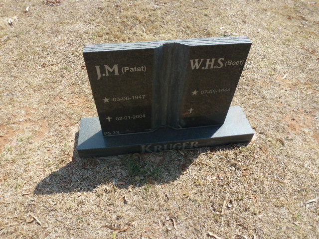 KRUGER W.H.S. 1944- &amp; J.M. 1947-2004