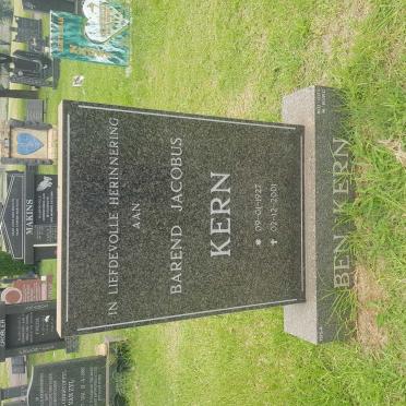 KERN Barend Jacobus 1927-2001