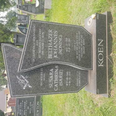 KOEN Belthazer Johannes 1949-2002 &amp; Susara Cathrina 1940-2016