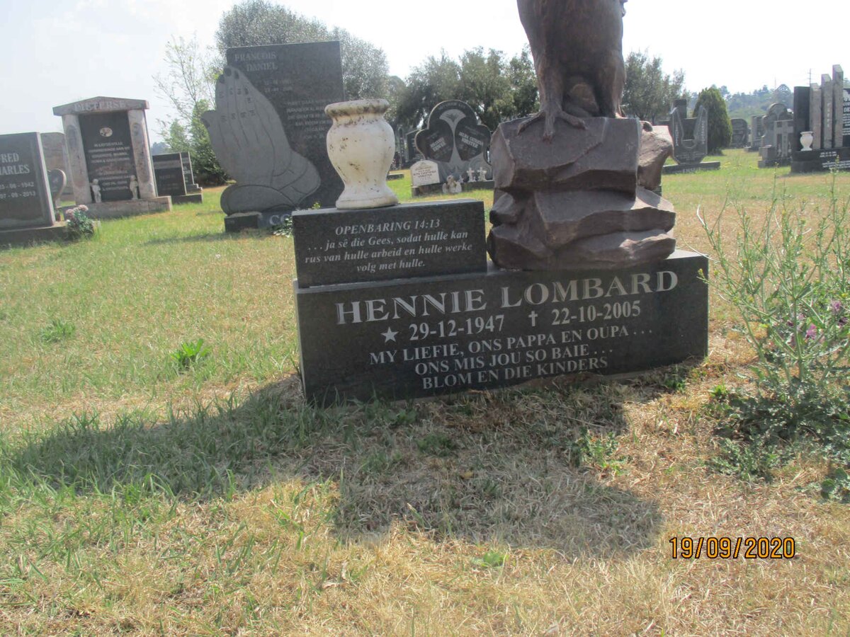 LOMBARD Hennie 1947-2005