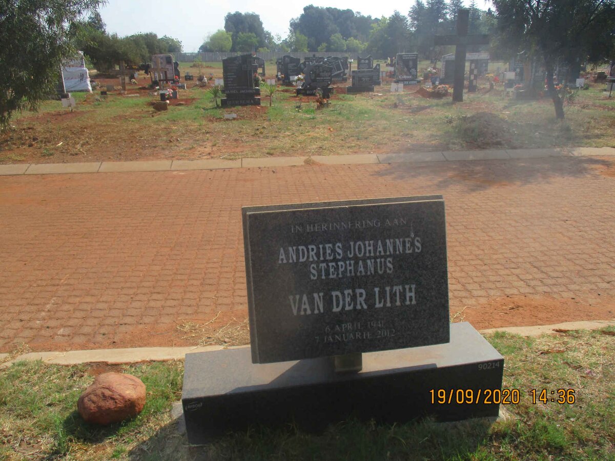 LINT Andries Johannes Stephanus, van der 1941-2012