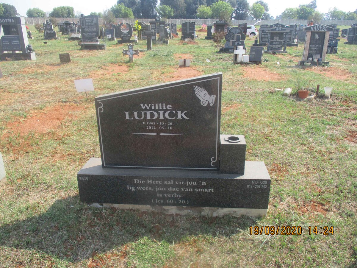 LUDICK Willie 1945-2012