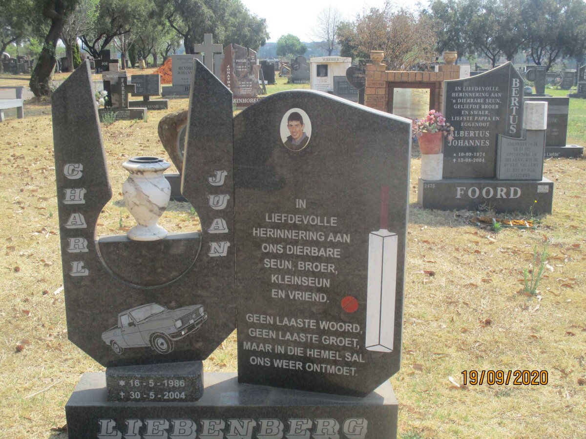 LIEBENBERG Charl Juan 1986-2004