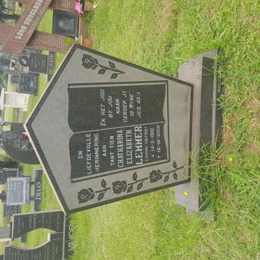 LEMMER Chatharina Elizabeth nee COETSER 1910-2001