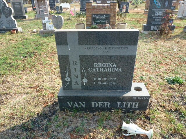LITH Regina Catharina, van der 1932-2010