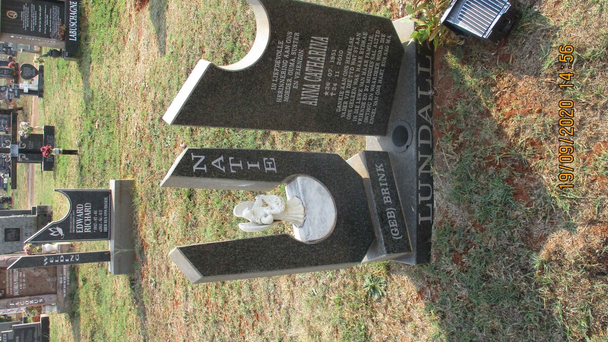 LUNDALL Anna Catharina nee BRINK 1951-2010