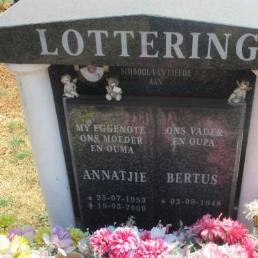 LOTTERING Bertus 1948- &amp; Annetjie 1953-2009