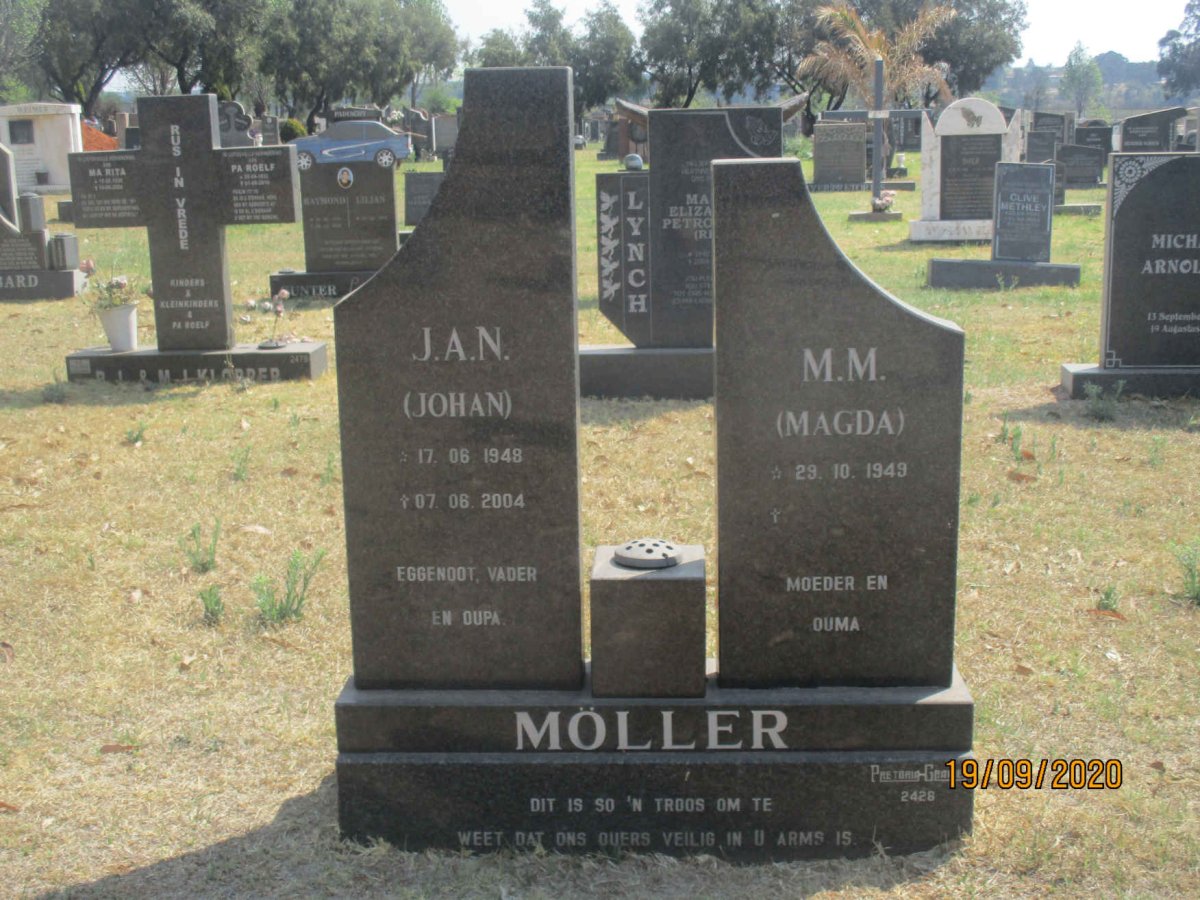 MOLLER J.A.N. 1948-2004 &amp; M.M. 1949-