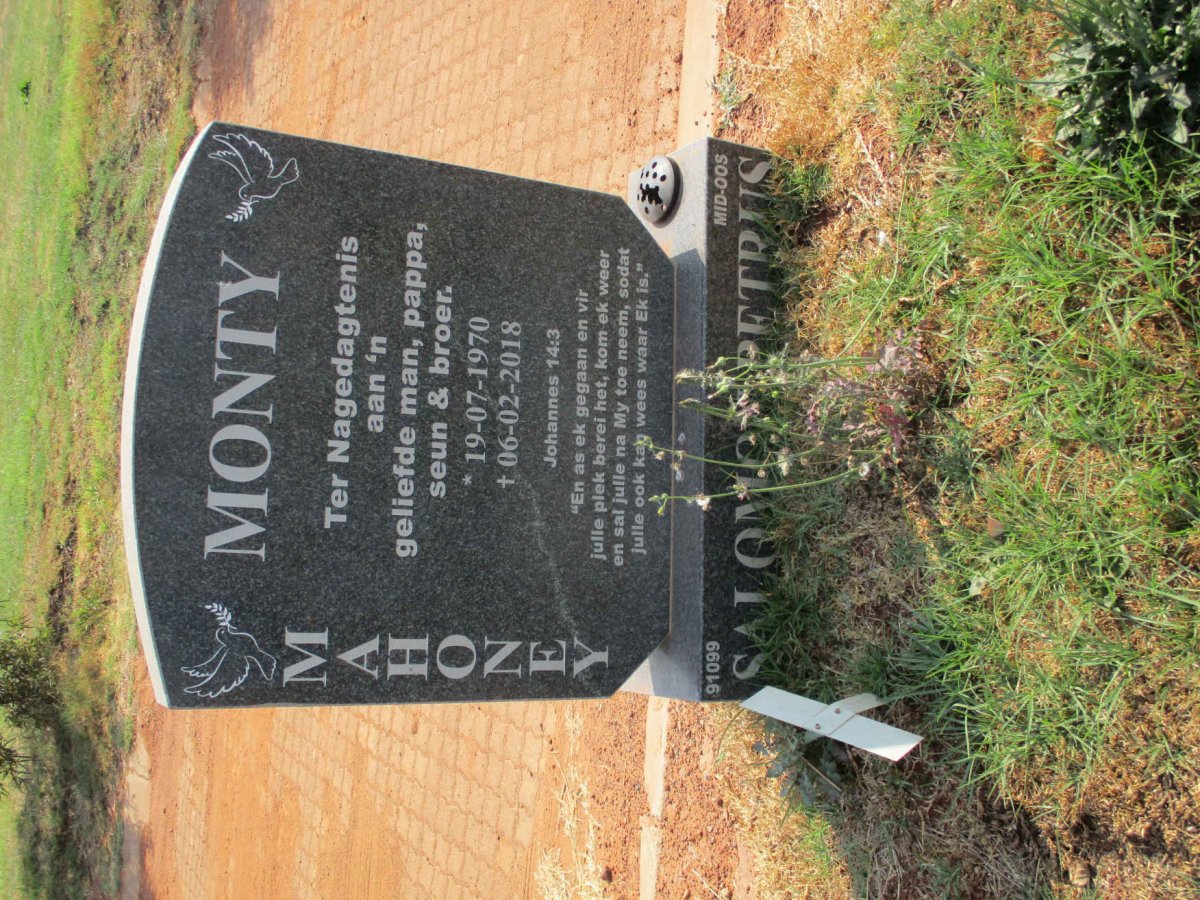 MAHONEY Salomo Petrus 1970-2018