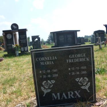 MARX George Frederick 1935-2005 &amp; Cornelia Maria 1941-2008