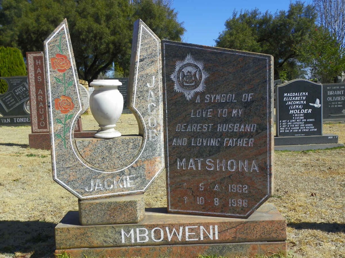 MBOWENI Matshona 1962-1996