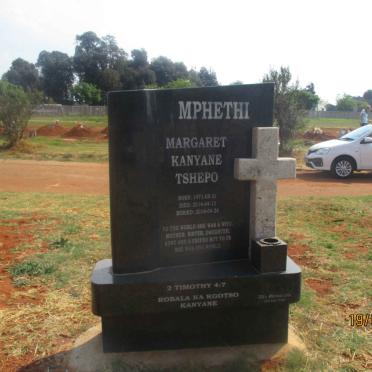 MPHETHI Margaret Kanyane Tshepo 1971-2014