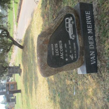 MERWE Louis Jacobus, van der 1955-2005