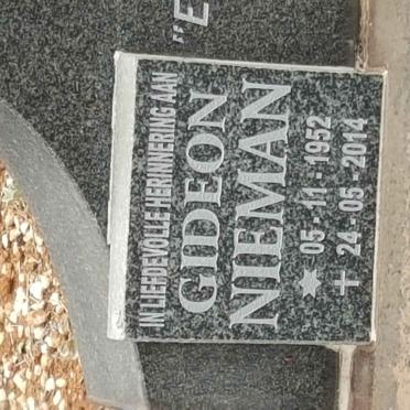 NIEMAN Gideon Andries 1912-1982 &amp; Susanna Jacoba E. 1920-2006 :: NIEMAN Gideon 1952-2014 #3