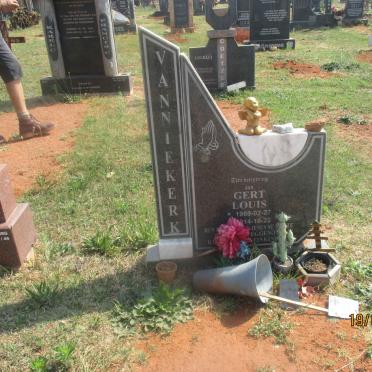 NIEKERK Gert Louis, van 1969-2014