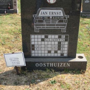 OOSTHUIZEN Jan Ernst 1932-2007 &amp; Esther Gladys 1933-2008
