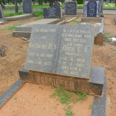 POTGIETER Gerhardus M.S. 1904–1973 & Maria C.J. nee NORTJE 1908–1983