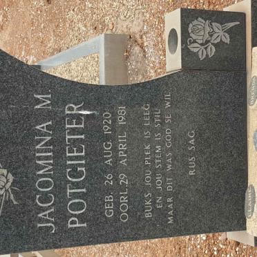 POTGIETER Jacomina M. 1920-1981