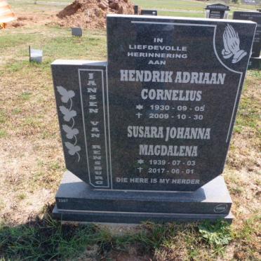 RENSBURG Hendrik Adriaan Cornelius, Jansen van 1930-2009 &amp; Susara Johanna Magdalena 1939-2017