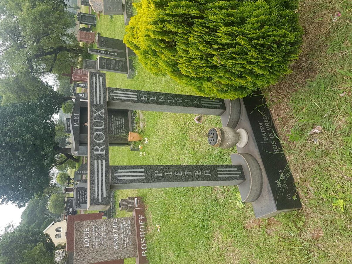 ROUX Pieter Hendrik 1966-2001 #1