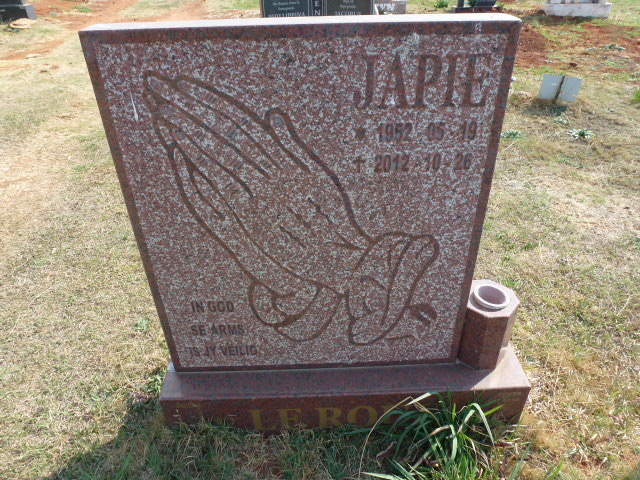 ROUX Japie, le 1952-2012