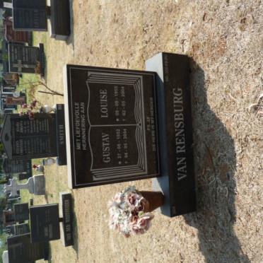 RENSBURG Gustav, van 1952-2004 &amp; Louise 1955-2004