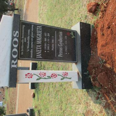 ROOS Petrus Gysbertus 1937- &amp; Janeta Magrieta 1939-2011