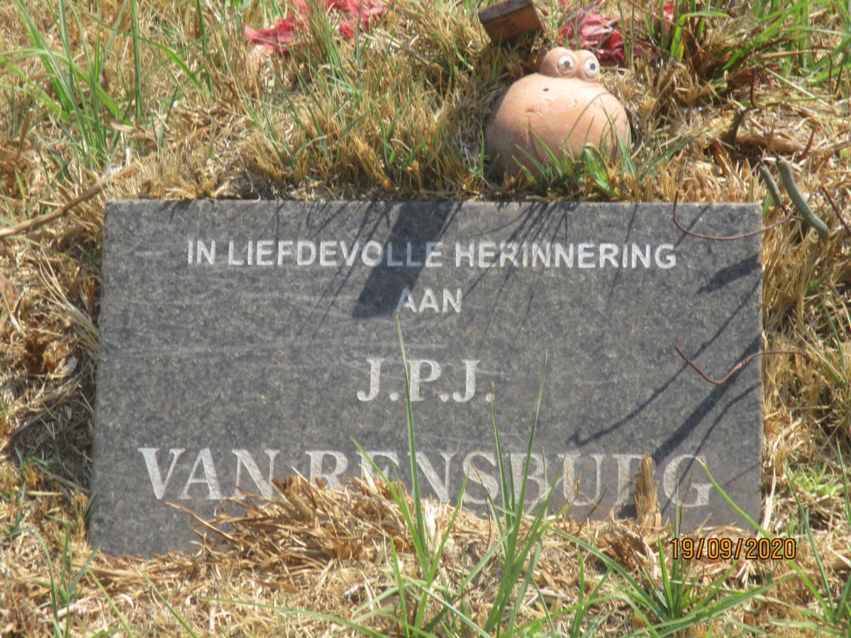 RENSBURG J.P.J., van