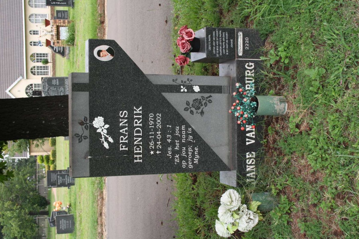 RENSBURG Frans Hendrik, Janse van 1970-2002