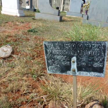 ROOYEN Kathrina Jacoba, van 1944-2012