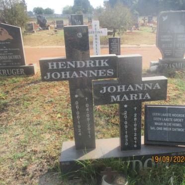 STRYDOM Hendrik Johannes 1924-2011 &amp; Johanna Maria 1930-2016