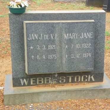 STOCK Jan J. de V.F., WEBB 1921-1975 &amp; Mary-Jane 1922-1974