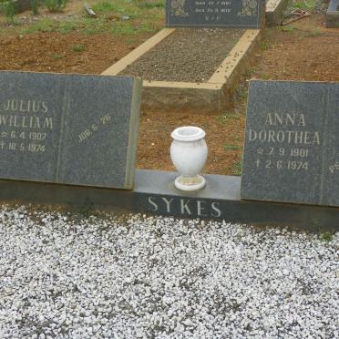 SYKES Julius William 1907-1974 &amp; Anna Dorothea 1901-1974