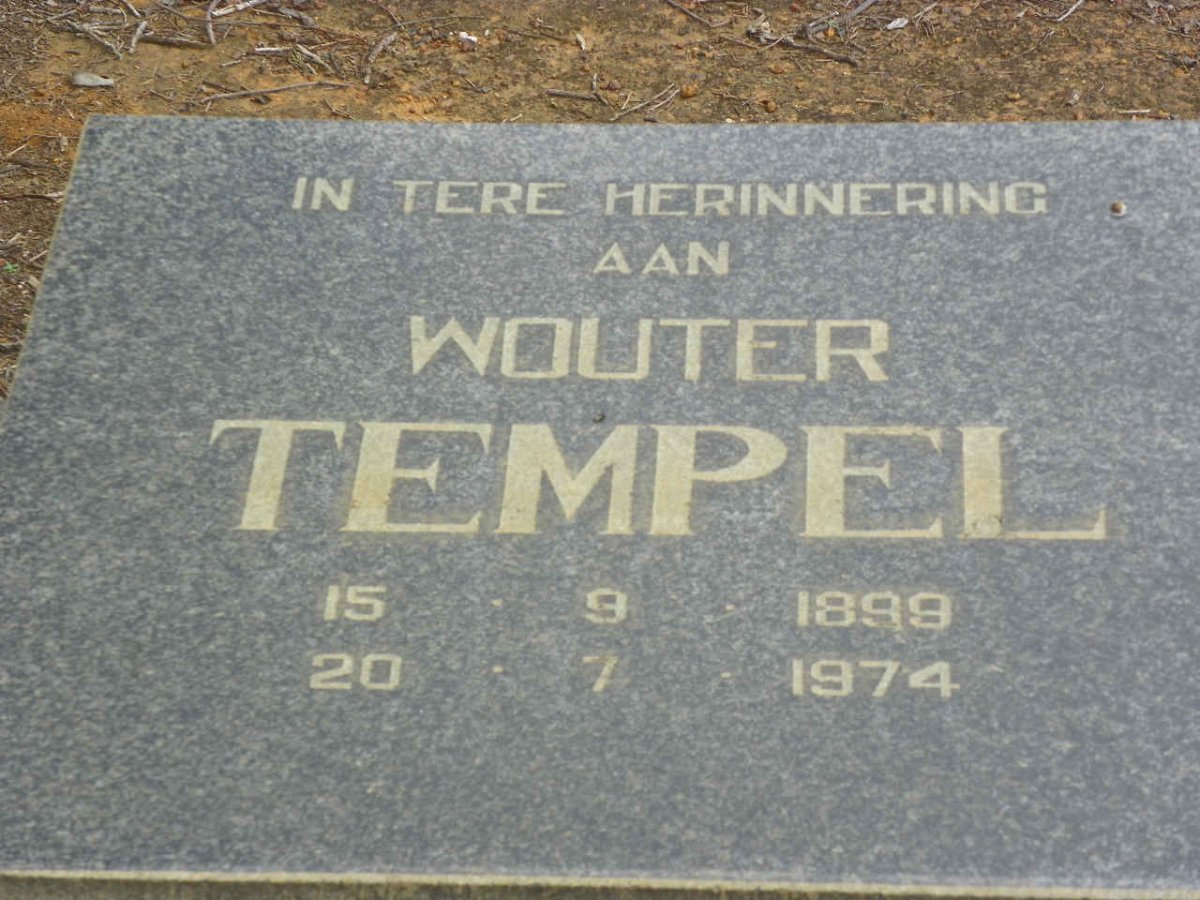 TEMPEL Wouter 1899-1974