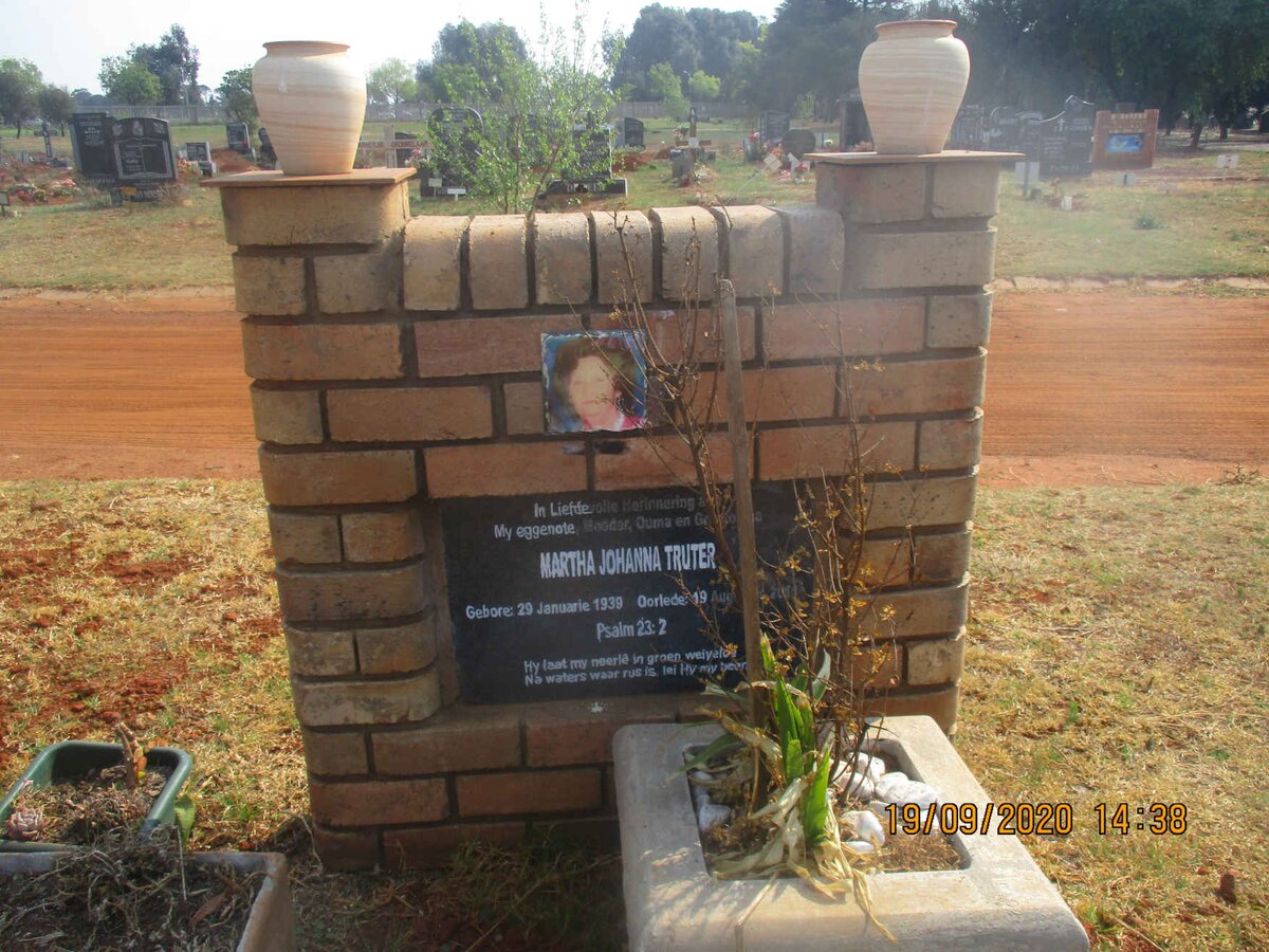 TRUTER Martha Johanna 1939-20??