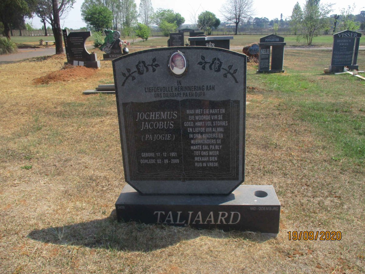 TALJAARD Jochemus Jacobus 1951-2009
