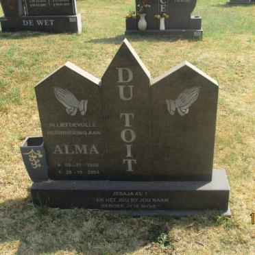TOIT Alma, du 1920-2004