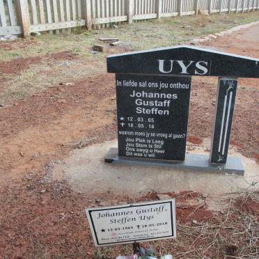 UYS Johannes Gustaff Steffen 1965-2018