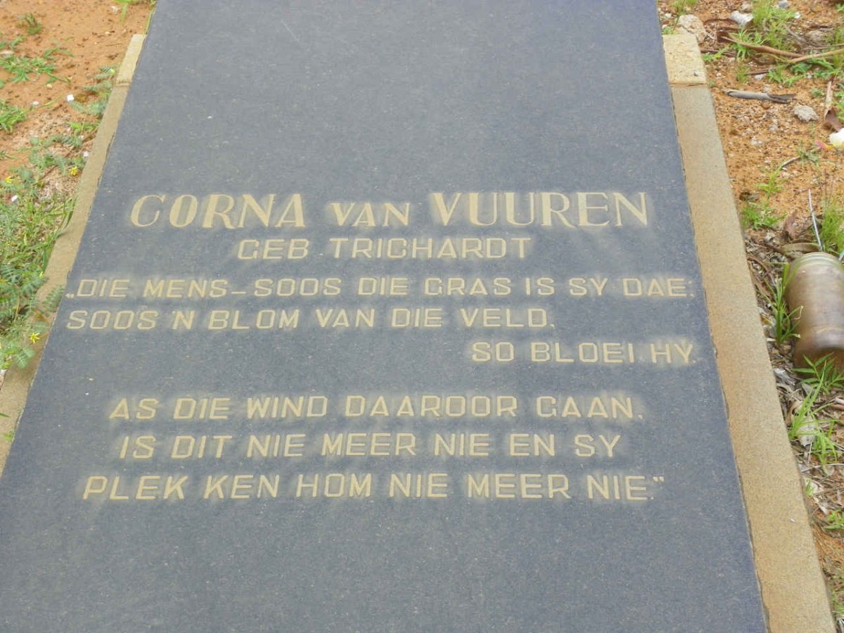 VUUREN Corna, van nee TRICHARDT
