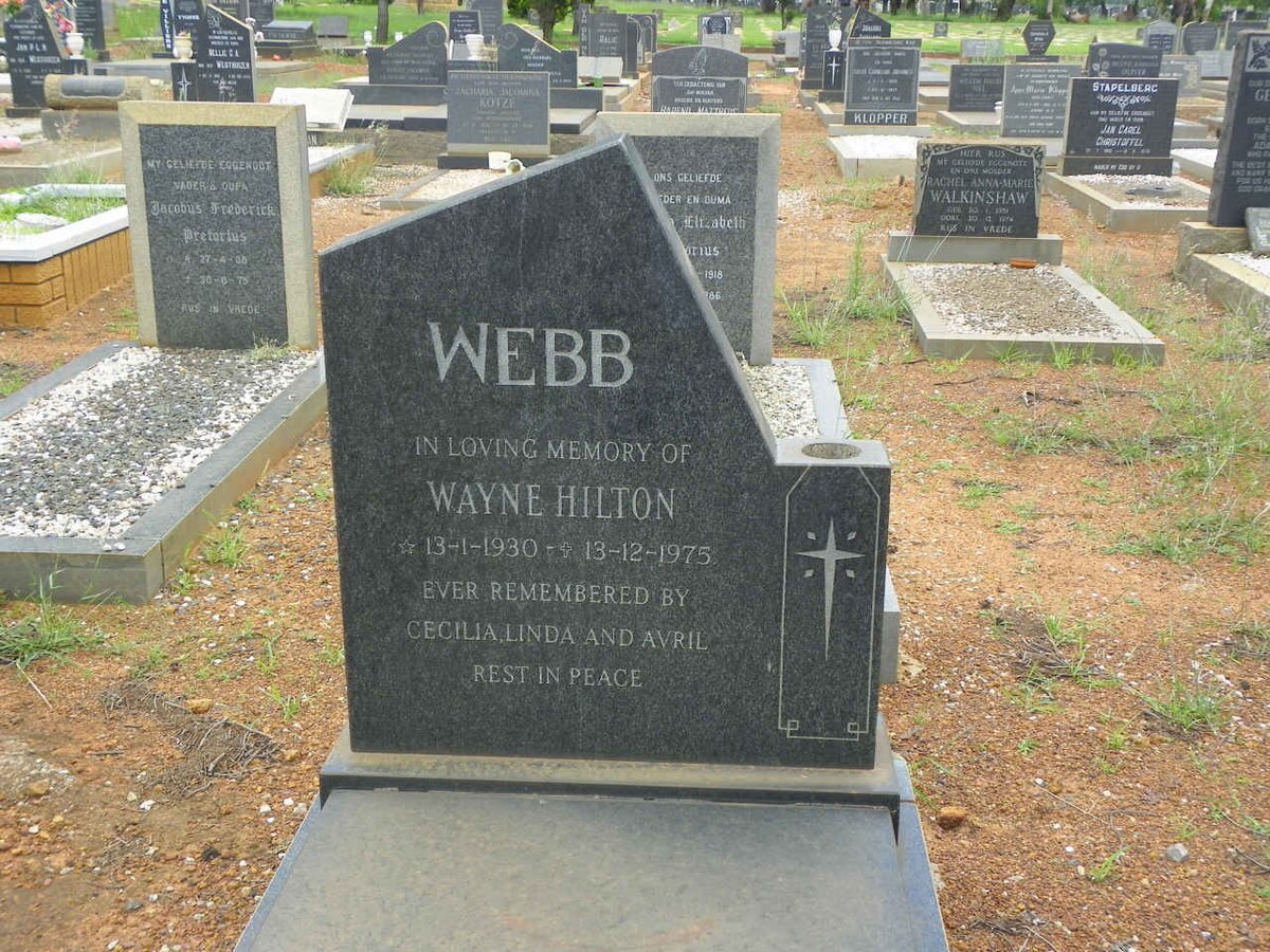 WEBB Wayne Hilton 1930-1975