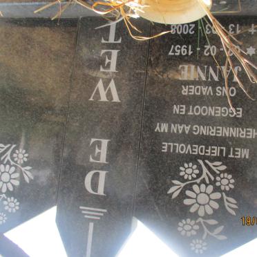 WET Jannie, de 1957-2008