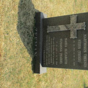 ZEEMAN Marthinus Theunis Steyn 1924-2004 &amp; Maria Elizabeth Susanna 1924-2004