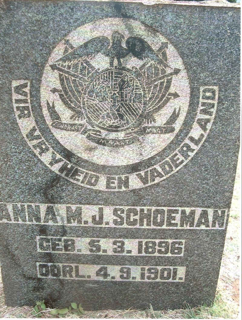 SCHOEMAN Anna M.J. 1896-1901