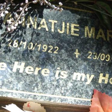 MARE Annatjie 1922-2010