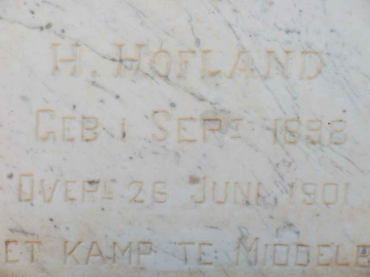 HOFLAND H. 1898-1901 #2