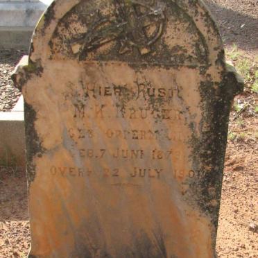 KRUGER M.K. nee OPPERMAN 1879-1901 #1