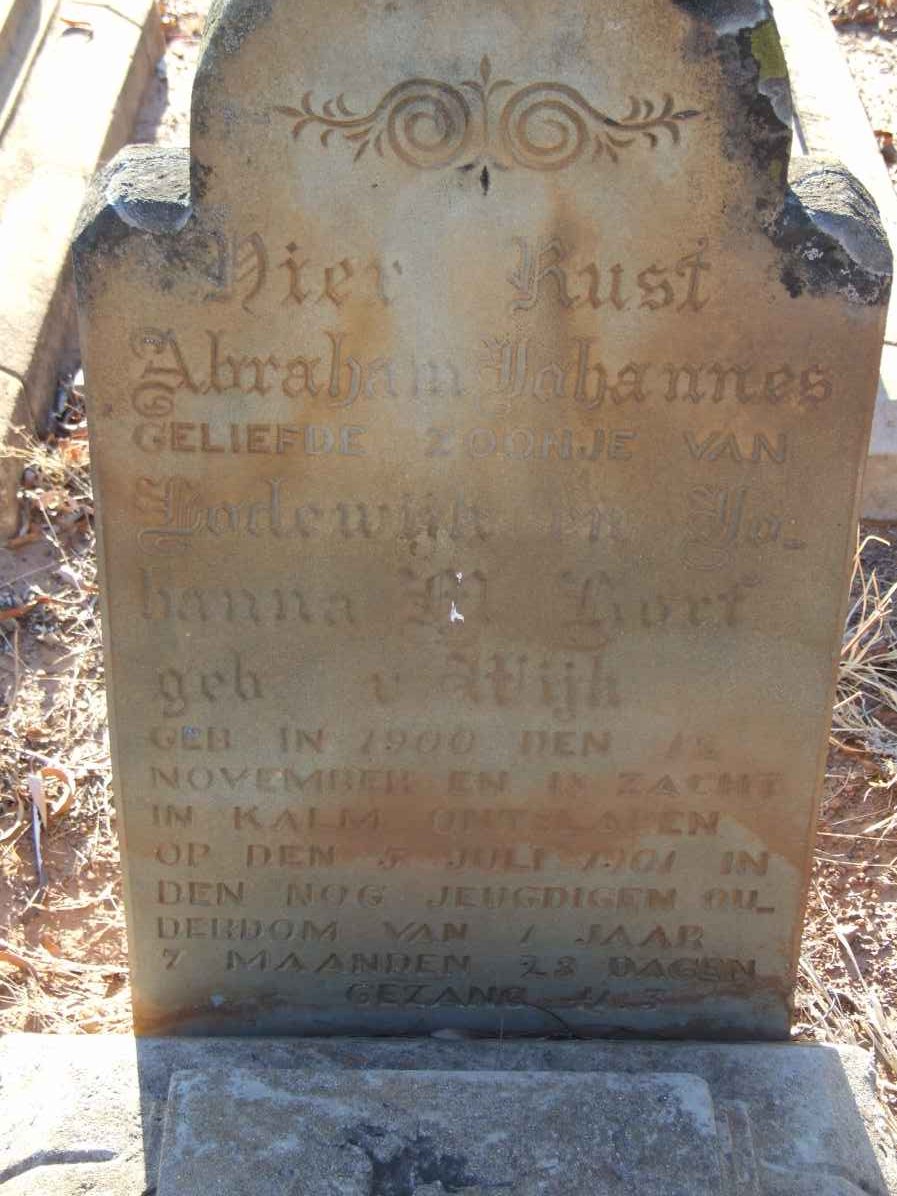 KORF Abraham Johannes 1900-1901 #1