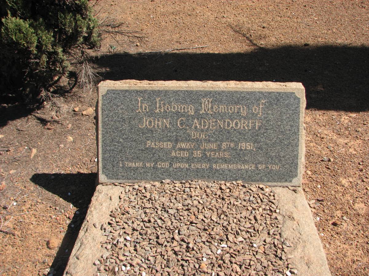 ADENDORFF John C. -1951