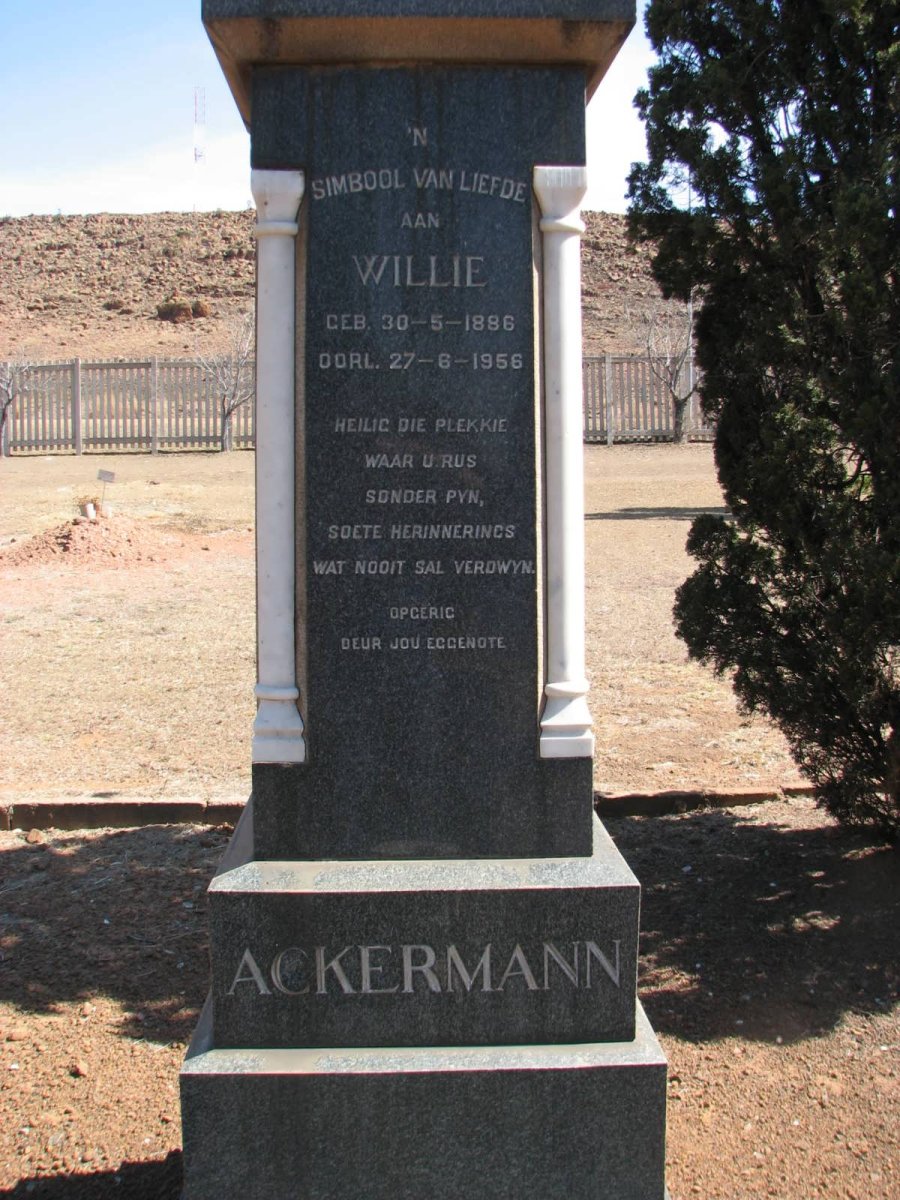 ACKERMANN Willie 1886-1956 #2