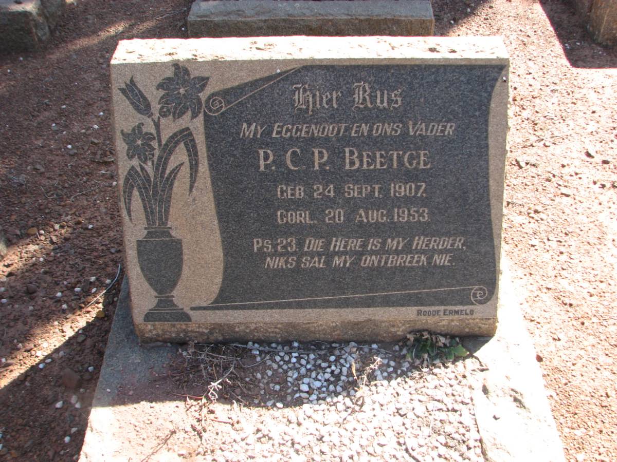BEETGE P.C.P. 1907-1953